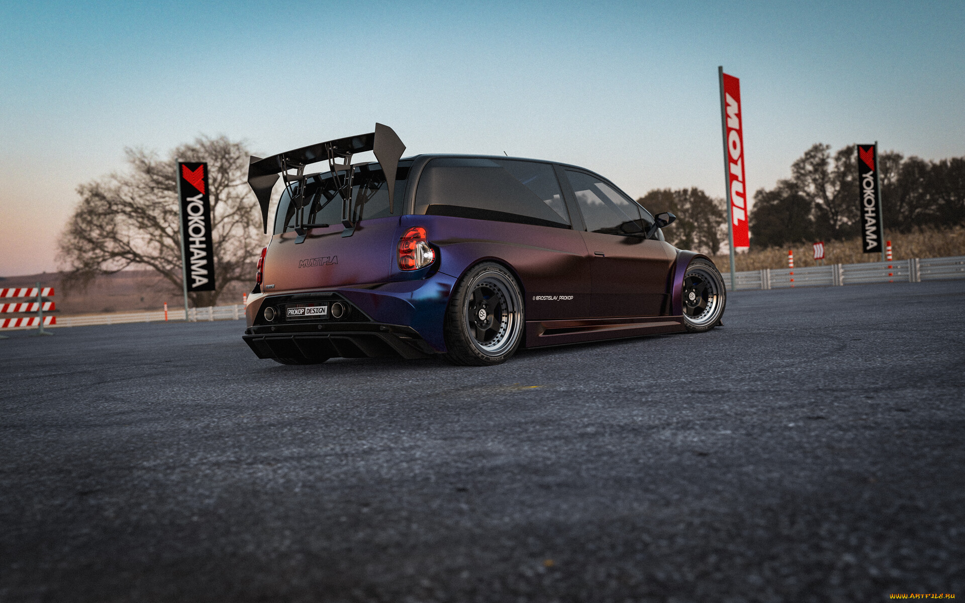 fiat multipla, , 3, fiat, multipla, extreme, widebody, tuning, car, , 